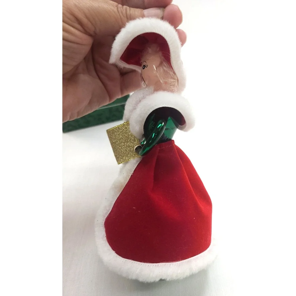 Mistletoe Magic Collection CAROLER European Style Glass Ornament: Hand Blown